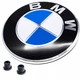 Емблема BMW 82 мм на капот або багажник, значок БМВ 51148132375 з втулками - изображение 1