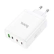 Зарядний пристрій HOCO N31 Leader PD100W four-port(3C1A) fast charger White - зображення 1