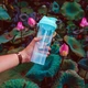 Шейкер спортивний Smartshake Slim 500ml Neon Blue - зображення 5