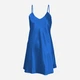 Koszula nocna damska satynowa DKaren Slip Karen XS Niebieska (5901780670146) - obraz 1