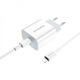 Мережевий зарядний пристрій BOROFONE BA38A Plus Speedy PD 20W Charger Set + кабель Type-C to Lightning White (BA38ALW) - зображення 3