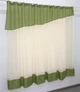Кухонна фіранка VR-Textil № 047к бежевий з оливковим 280х170 см (52-0348) - зображення 2