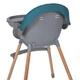 Стульчик для кормления El Camino LUMI ME 1111 Teal Бирюзовый | Деревянный высокий стульчик - изображение 8