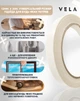 Скотч двухсторонний VELA 12 мм x 20 м 2 шт на флизелиновой основе Прозрачный (DVSCOTCH40) - изображение 3