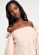 Платье вечернее миди с пуговицами Asos Персиковое 10944 XL (48) - изображение 3