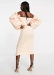 Платье вечернее миди с пуговицами Asos Персиковое 10944 L (46) - изображение 4