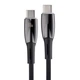 Кабель Baseus Glimmer Series Fast Charging Data Cable Type-C to Type-C 100W 1m Black - зображення 1