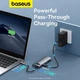 Металевий USB-хаб 100W Baseus 7.1 USB-C to 3xUSB-A/USB-C charger 100W/HDMI 4K-60Hz/SD/TF (BS-OH146A) - зображення 5