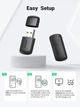 WiFi-адаптер UGREEN CM448 AC650 11ac Dual-Band Wireless USB Black (20204) - зображення 2