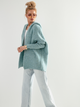 Kardigan damski z kapturem Fobya Cardigan F960 One Size Niebieski (5903707120048) - obraz 1