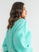 Джемпер жіночий Fobya Sweater F1159 S-M Зелений (5903707116164) - зображення 3