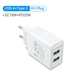 Адаптер мережний 1USB 1Type-C Vention (A+C) PD 38W QC3.0 3.4A White (FBBW0-EU) - зображення 2