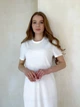 Платье-футболка в рубчик миди летнее женское Merlini Милан 700000145 2XL-3XL Белое (700000145_3) - изображение 5