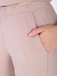 Брюки женские в рубчик широкие женские Merlini Амаранти 600000069 L-XL Бежевые (600000069_2) - изображение 4