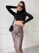 Fashions • Шкіряна спідниця Lorren Fashions 44 капучіно (2124-фг) - зображення 2
