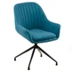 Стул поворотный Special4You Lagoon blue ткань голубая - изображение 1