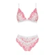 Комплект Obsessive Bloomys розовый S/M - изображение 3