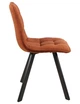 Стілець для кухні M-70 Vetro Mebel Чорний/Теракотовий (метал/тканина) (M-70-terracotta/black) - зображення 2