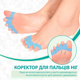 Силиконовый корректор-разделитель для пальцев ног ToeLab ToeSep 35 Blue - Лечение косточки (500447) 1 пара - изображение 1