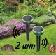 Ультразвуковий відлякувач від гризунів, кротів та змій 2 шт. Solar Rodent Repeller - зображення 1