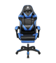 Крісло геймерське KrugerMatz GX-150 з підставкою для ніг Black/Blue - зображення 2