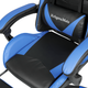 Крісло геймерське KrugerMatz GX-150 з підставкою для ніг Black/Blue - зображення 8