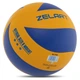 Мяч волейбольный ZELART VB-7700 №5 PU клееный желтый-синий - изображение 3