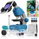 Мікроскоп Bresser Junior 40x-640x Blue з набором для дослідів та адаптером для смартфона (8851300WXH000) - зображення 1