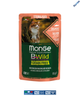 Беззерновой влажный корм Monge Cat Wet Bwild Grain Free Sterilised лосось с креветками и овощами 0.085 кг (012782) - изображение 1