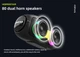 Портативна акустична стерео колонка Hopestar A 50 Party (80W, Bluetooth, TWS, MP3, AUX, Mic) Синій - зображення 3