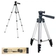 Штатив для телефону та фотоапарата Tripod 3110 PRO портативний трипод 0,35-1.02м висота. Колір: срібний - зображення 1