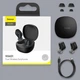Бездротові Bluetooth навушники з сенсорним керуванням Baseus Encok WM01 True Wireless Earphones Black - зображення 8
