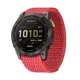 Ремінець для Garmin Instinct 3 - 45 мм/ Instinct 2/ Instinct Crossover/ Instinct - Red 22 мм Нейлоновий на Липучці 010-70011-78 - зображення 2