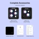 Защитное стекло Vokamo Alloy AR Lens-Enhancer для камеры для смартфона Apple iPhone 15/15 Plus Transparent/Purple (NVK010874) - изображение 11