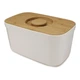 Хлібниця пластикова з обробною дошкою з бамбука біла Bread Bin Joseph Joseph (81097) - зображення 1