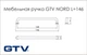 Мебельная ручка-скоба GTV NORD золото матовое (UZ-NORD-128-18) - изображение 2