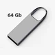 Флеш накопитель Jaster 64 Гб (USB 2.0, повышенная скорость, компактная флешка, металическая с кольцом для ключей) - Черная - изображение 1