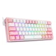 Клавиатура Redragon Fizz K617 White/Pink ENG (K617RGB-WP) - изображение 1