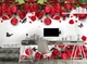 3D Фото Шпалери PHOTODECOR "Троянди з метеликами" 1 кв.м. - зображення 3