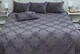 Комплект покрывало и наволочки Tag tekstil Mystery grafit 240x250 - изображение 2
