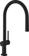 Смеситель кухонный HANSGROHE Talis M54 матовый черный 72802670 с выдвижным изливом - изображение 1