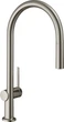 Змішувач кухонний HANSGROHE Talis M54 сталь 72803800 з висувним виливом - зображення 1