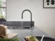 Смеситель кухонный HANSGROHE Talis M54 сталь 72801800 с выдвижным изливом 2jet - изображение 6