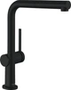 Смеситель кухонный HANSGROHE Talis M54 матовый черный 72845670 с выдвижным изливом - изображение 1