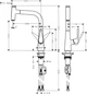 Смеситель кухонный HANSGROHE Talis Select S хром 72822000 с выдвижным изливом - изображение 2