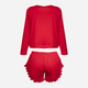 Piżama (spodenki + bluza) DKaren Set Ronnie XS Red (5903251469631) - obraz 4