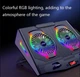 Охлаждающая подставка для ноутбука 15-21 дюймов Ice Coorel N10 RGB - изображение 6
