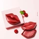 Тканинні патчі для губ з екстрактом вишні зволожуючі BIOAQUA Cherry Collagen Moisturizing Essence Lip Film 60г/20шт BQY90676 - зображення 1