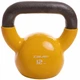Гиря чавунна з вініловим покриттям Zelart 2680-12 12 кг Yellow - зображення 1