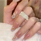 Кольцо с маленькими цепочками "Gold Rings", золото - изображение 3